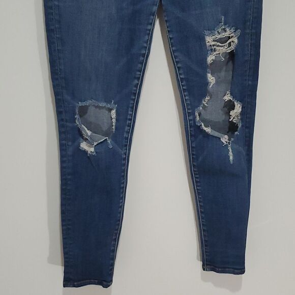 𝅺AMERICAN Eagle 28x26 super stretch X size 6 high rise jeggings - Picture 2 of 8